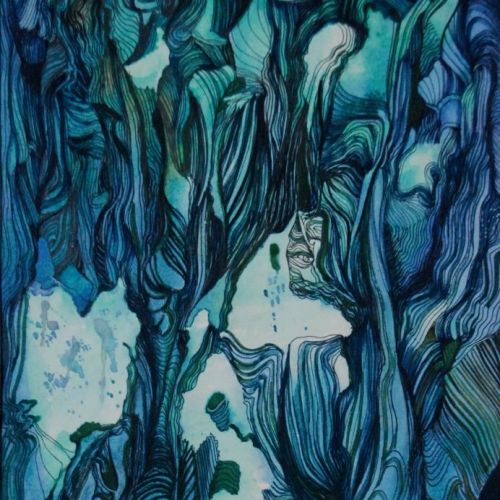 Untitled - V | Water Colour and Pen on Paper | 25 x 17 CM | 2016 | Available | Price: Contact Us