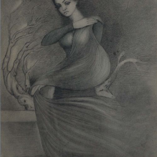 Untitled - XXII | Pencil on Paper | 25.5 x 17.5 CM | 1976 | Available | Price: Contact Us