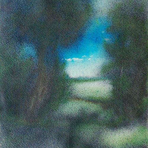 Landscape - XLV | Water Colour & Pen on Paper | 29 x  23 CM | 1990 | Available | Price: Contact Us