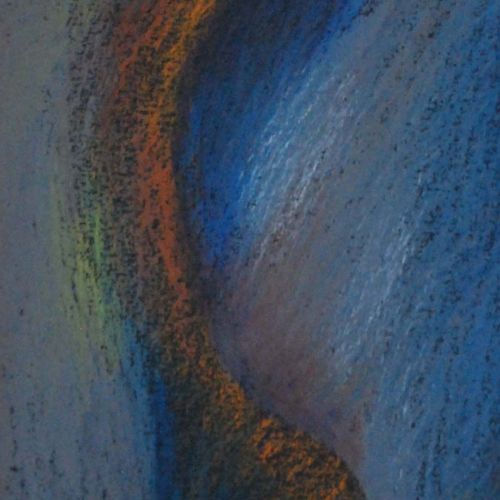 Rhythm - I | Oil Pastel on Paper | 22 x 12 CM | 1978 | Available | Price: Contact Us