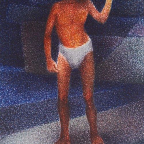 After bath | Water Color on Paper | 67.5 x 46.5 CM | 1998 | Available | Price: Contact Us 