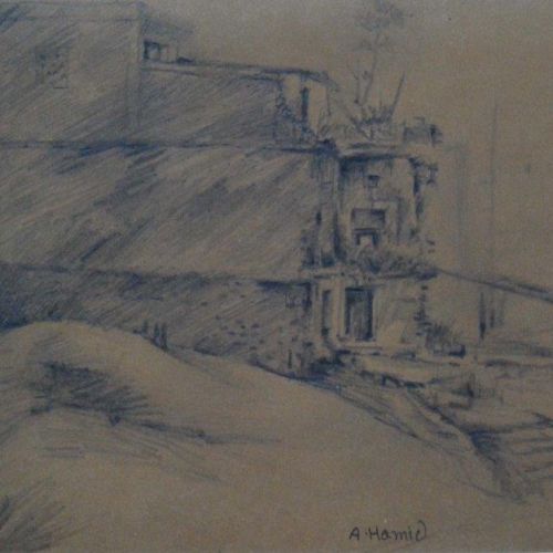 Landscape - LV | Pencil on Paper | 26.5 x 16.5 CM | 1975 | Available | Price: Contact Us