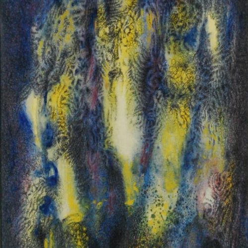 Color Composition - IV | Acrylic Colour and Ball Pen on Paper | 24.5 x 17 CM | 2001 | Available | Price: Contact Us 