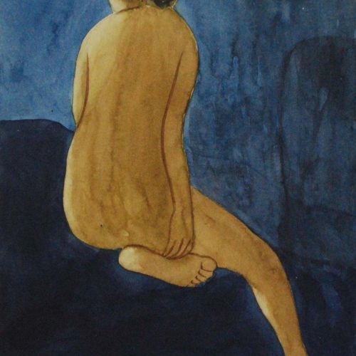 Nude | Water Color on Paper | 26 x 18 CM | 2002 | Available | Price: Contact Us