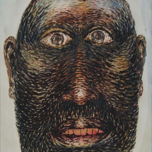 Face - III | Water Colour on Paper | 24 x 17.5 CM | 2008 | Available | Price: Contact Us