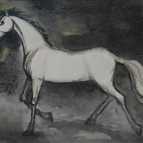 Horse - IV | Water Colour on Paper | 32 x 26 CM | 2010 | Available | Price: Contact Us