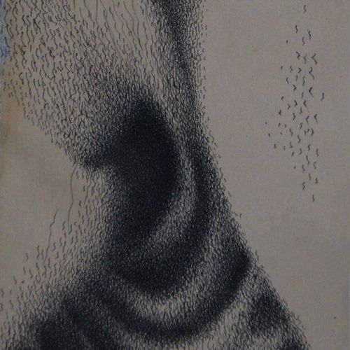 Face - VIII | Gel Pen on Paper | 25 x 17 CM | 2005 | Available | Price: Contact Us