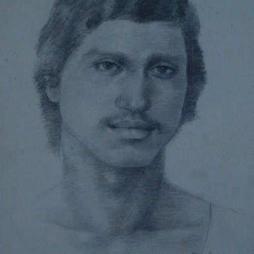 Portrait - L | Pencil on paper | 20 x 30 CM | 1980 | Available | Price: Contact Artist 
