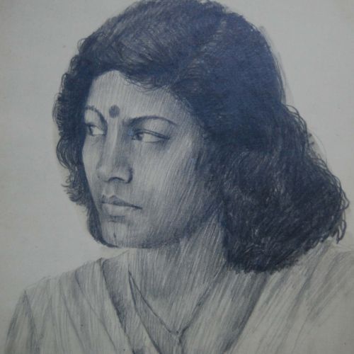 Portrait - XLIX | Pencil on paper | 30 x 24 CM | 1982 | Available | Price: Contact Artist 