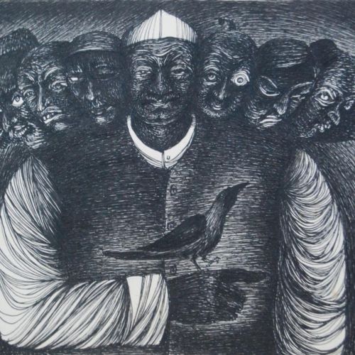Politician | Ball Pen on Paper | 26 x 18 CM | 1997 | Available | Price: Contact Us