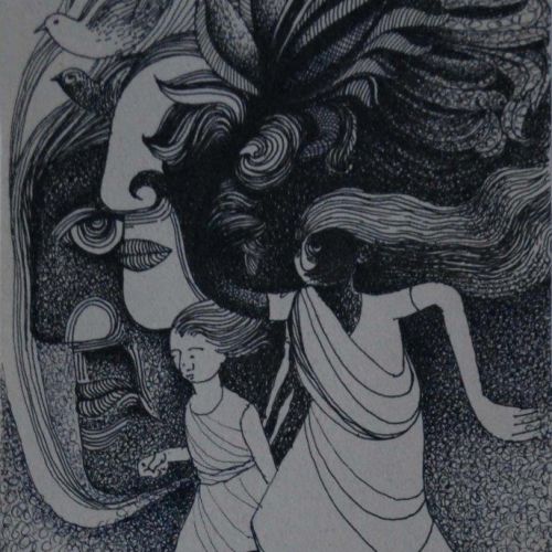 Untitled - XX | Gel Pen on Paper | 21 x 13 CM | 2012 | Available | Price: Contact Us