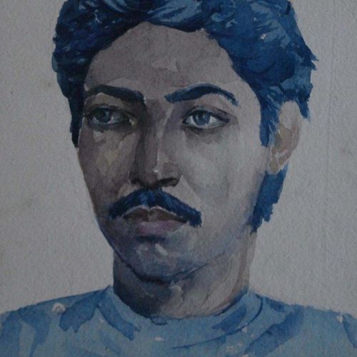 Portrait - XXXVIII | Water Colour on Paper | 27 x 18.5 CM | 1981 | Available | Price: Contact Artist