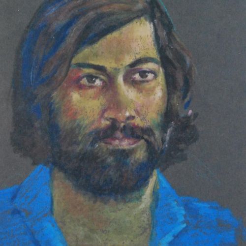 Portrait - XVI | Oil Pastel on Paper | 25.5 x 18.5 CM | 1981 | Available | Price: Contact Artist 