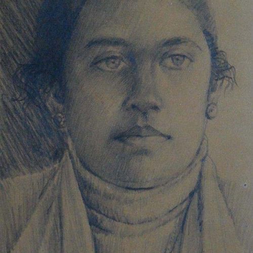 Portrait - XXXIX | Pencil on paper | 26.5 x 16 CM | 1980 | Available | Price: Contact Artist 