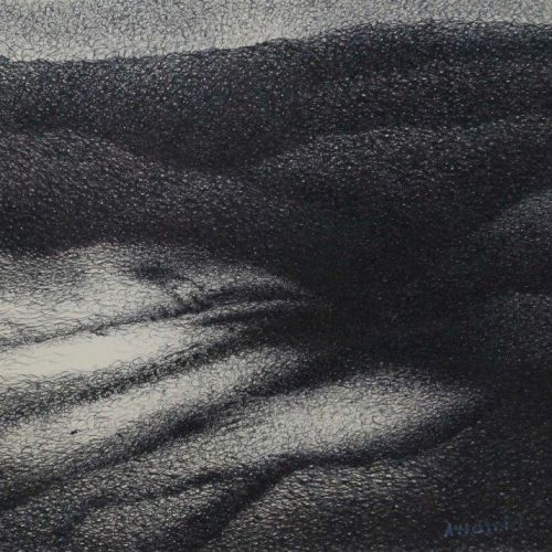 Landscape - LIII | Ball Pen on Paper | 25.5 x 18 CM | 2010 | Available | Price: Contact Us
