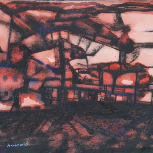 Composition | Water Colour on Paper | 24.5 x 19 CM | 2008 | Available | Price: Contact Us 
