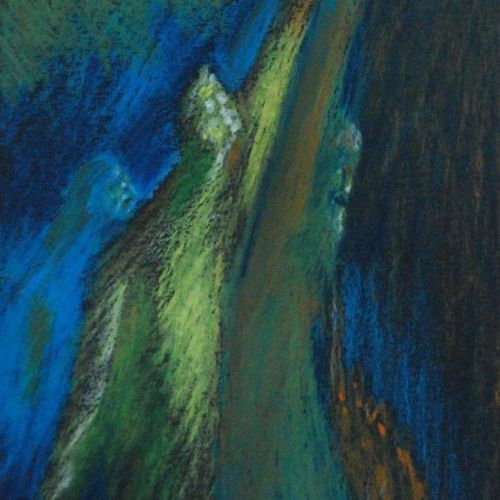 Oppose | Oil Pastel on Paper | 21 x 12 CM | 1978 | Available | Price: Contact Us 