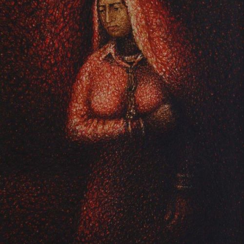 Mewati Lady | Water Colour on Paper | 24.5 x 17 CM | 1999 | Available | Price: Contact Us 