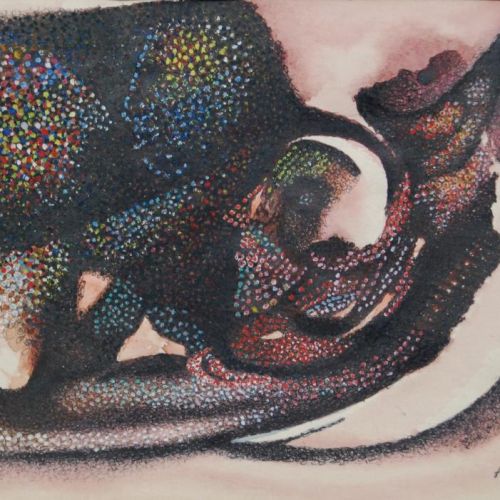 Untitled - X | Mix Media on Paper | 24.5 x 17 CM | 2011 | Available | Price: Contact Us 
