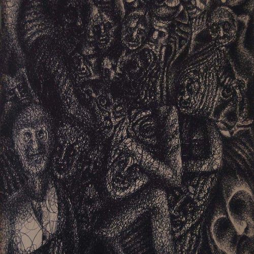 Crowd | Ball Pen on Paper | 25 x 17.5 CM | 2000 | Available | Price: Contact Us 