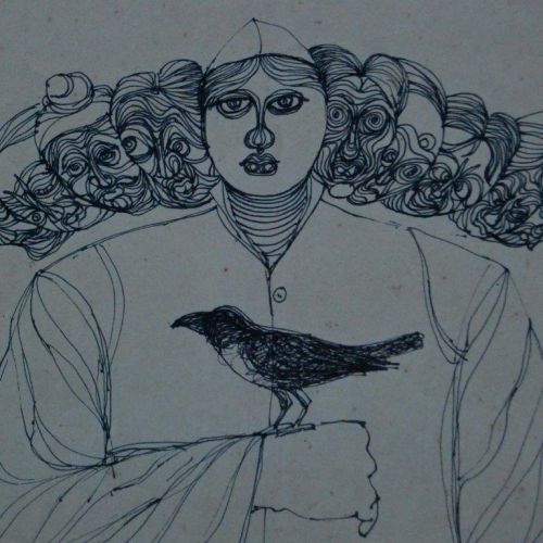 Politician - I | Pen on Paper | 22.5 x 17 CM | 1997 | Available | Price: Contact Us 