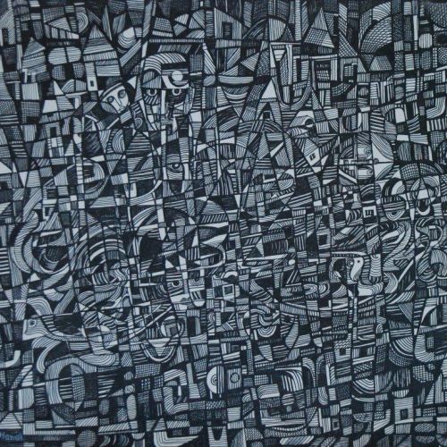 City Life - III | Gel Pen on Paper | 30 x 25.5 CM | 2017 | Available | Price: Contact Us 