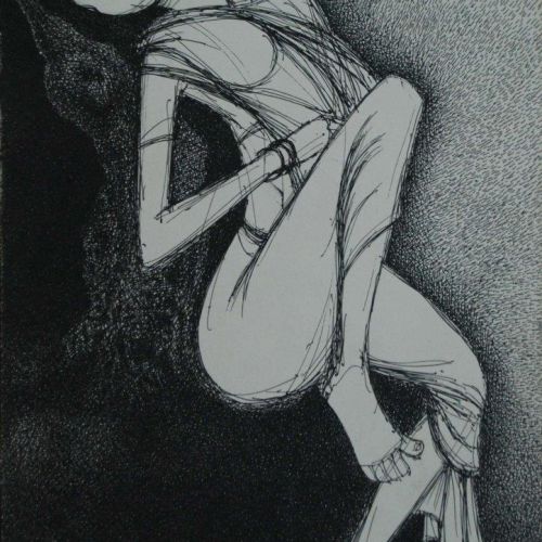 Relax | Gel Pen on Paper | 34 x 23.5 CM | 2016 | Available | Price: Contact Us 