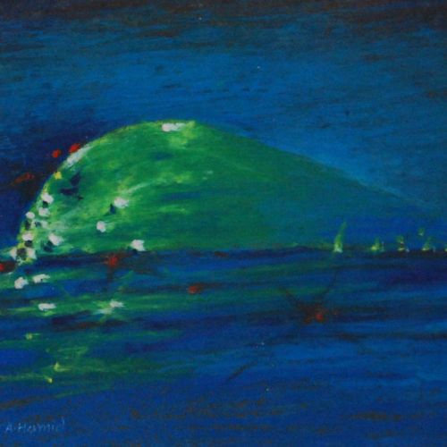 Untitled - XIV | Oil Pastel on Paper | 23 x 18 CM | 1975 | Available | Price: Contact Us 
