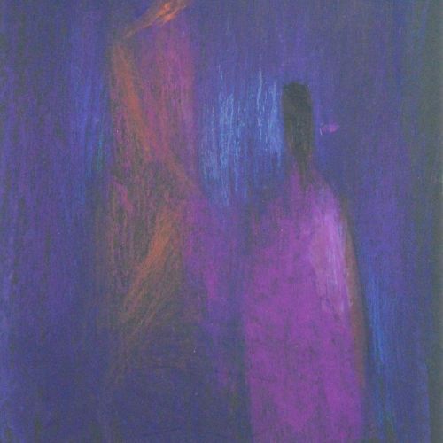 Rest - IV | Oil Pastel on Paper | 24 x 18 CM | 1978 | Available | Price: Contact Us