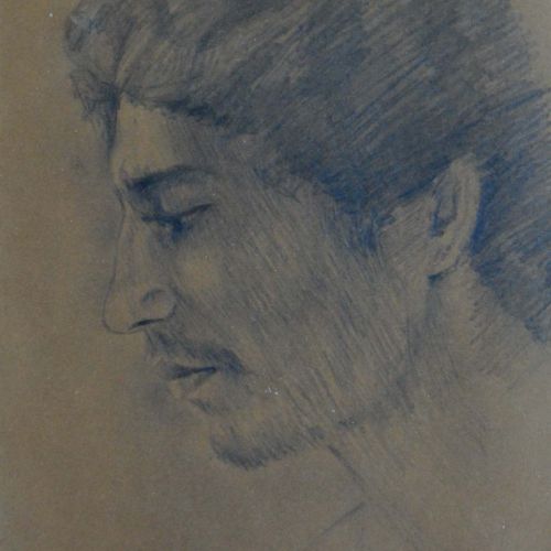 Portrait - LV |  Pencil on paper | 25 x 16.5 CM | 1978 | Available | Price: Contact Artist