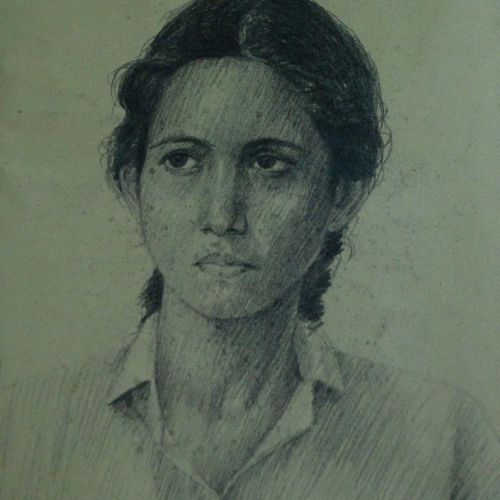 Portrait - XXXVII | Pencil on paper | 31.5 x 24.5 CM | 1981 | Available | Price: Contact Artist 