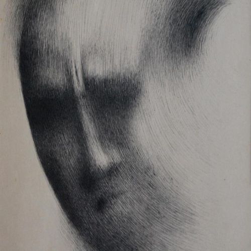 Thinker - I | Ball Pen on Paper | 25 x 17 CM | 2000 | Available | Price: Contact Us