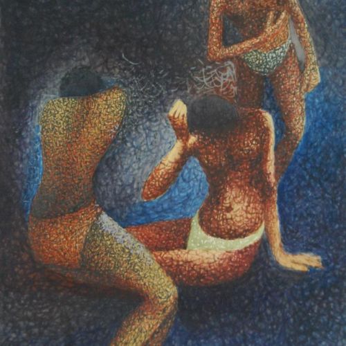 Bathing | Water Color on Paper | 24 x 17 CM | 2006 | Available | Price: Contact Us
