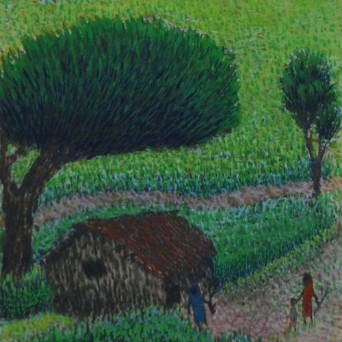 Landscape - XLVI | Water Colour on Paper | 26 x 17.5 CM | 2008 | Available | Price: Contact Us