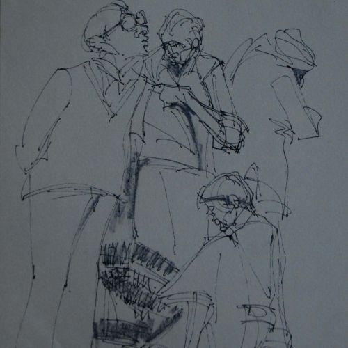 Marketing | Pen & Pencil on paper | 22 x 18 CM | 1976 | Available | Price: Contact Us