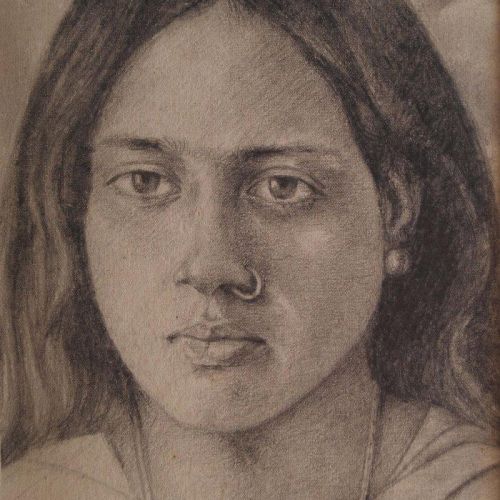 Portrait - XXVI | pencil on paper | 25.5 x 18 CM | 1979 | Available | Price: Contact Artist 