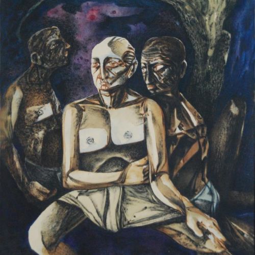 Labours | Water Colour on Paper | 24.5 x 34.5 CM | 2000 | Available | Price: Contact Us 
