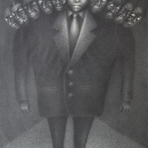 Modern Politics | Ball Pen on Paper | 54 x 41 CM | 2002 | Available | Price: Contact Us 