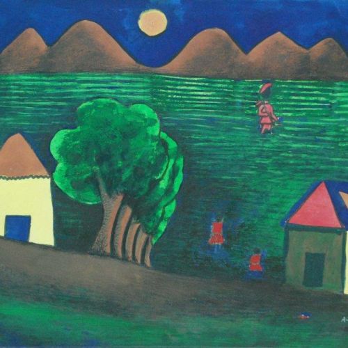 Landscape - LVI | Water Colour on Paper | 32 x 21.5 CM | 2007 | Available | Price: Contact Us 