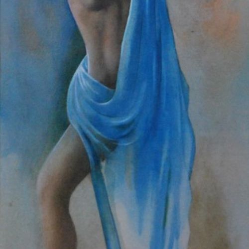 Untitled - XIX | Technique Ã¢â‚¬â€œ Wash Painting | Water Color on Paper | 35 x 16.5 CM | 1978 | Available | Price: Contact Us