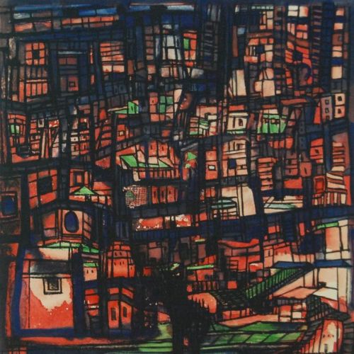 City | Water Colour on Paper | 20 x 18 CM | 2014 | Available | Price: Contact Us 