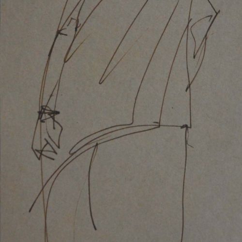 Woman | Pen on paper | 12 x 25 CM | 1976 | Available | Price: Contact Us