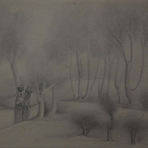 Landscape - LI | Pencil on Paper | 25 x 16 CM | 1995 | Available | Price: Contact Us