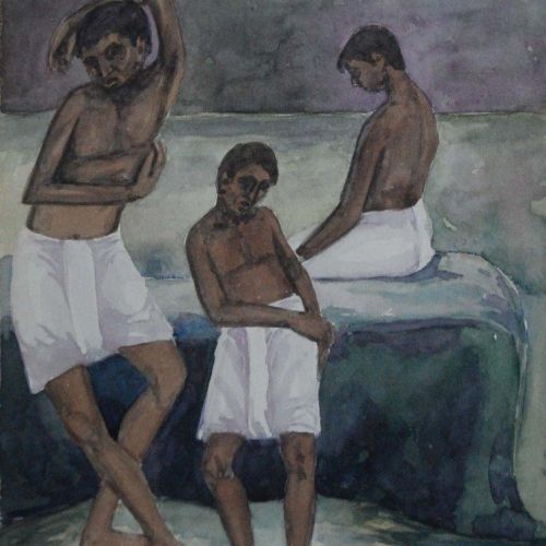 Rest - VIII | Water Color on Paper | 23 x 18 CM | 2005 | Available | Price: Contact Us
