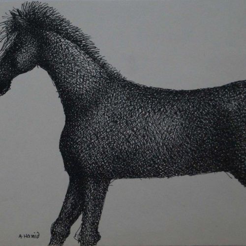 Horse - II | Gel Pen on Paper | 22 x 17 CM | 2010 | Available | Price: Contact Us 