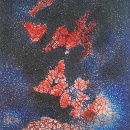 Color Composition - VI | Water Colour on Paper | 24.5 x 17 CM | 2006 | Available | Price: Contact Us 