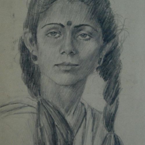 Portrait - XXX | Pencil on paper | 30.5X20 CM | 1979 | Available | Price: Contact Artist 
