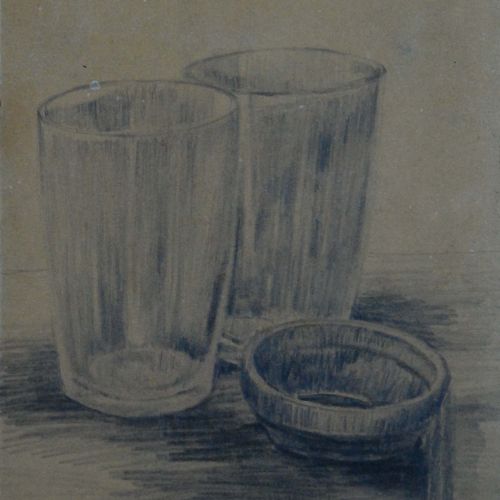 Still life | Pencil on paper | 21.5 x 16.5 CM | 1976 | Available | Price: Contact Us