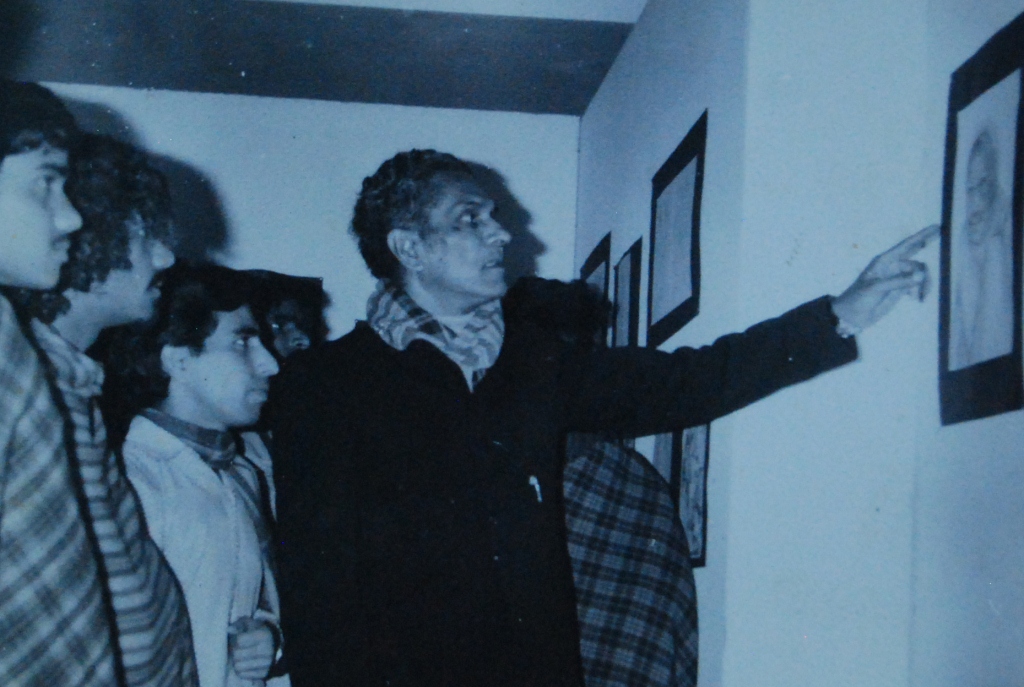 Exhibition visit by Sh. K.S.Kulkarni Dean B.H.U. Art & Music Faculty
